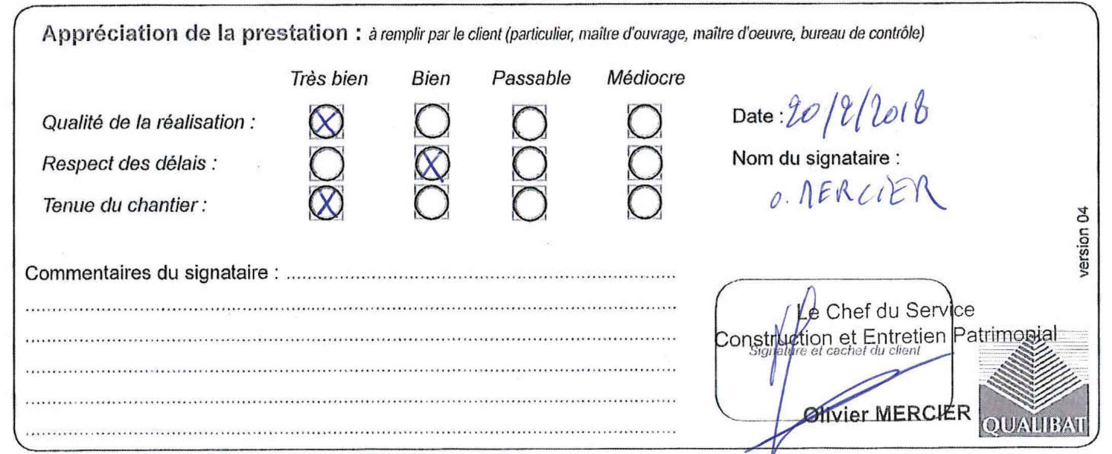 Attestation Bureau De L Huisne