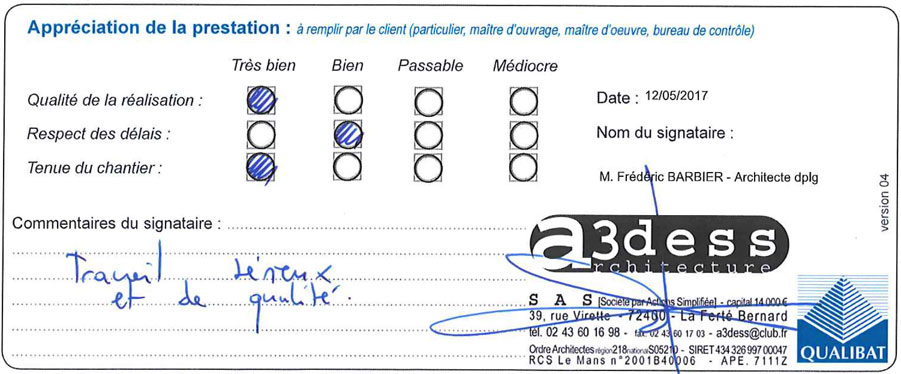 Attestation De Travaux La Maison Des Services 1