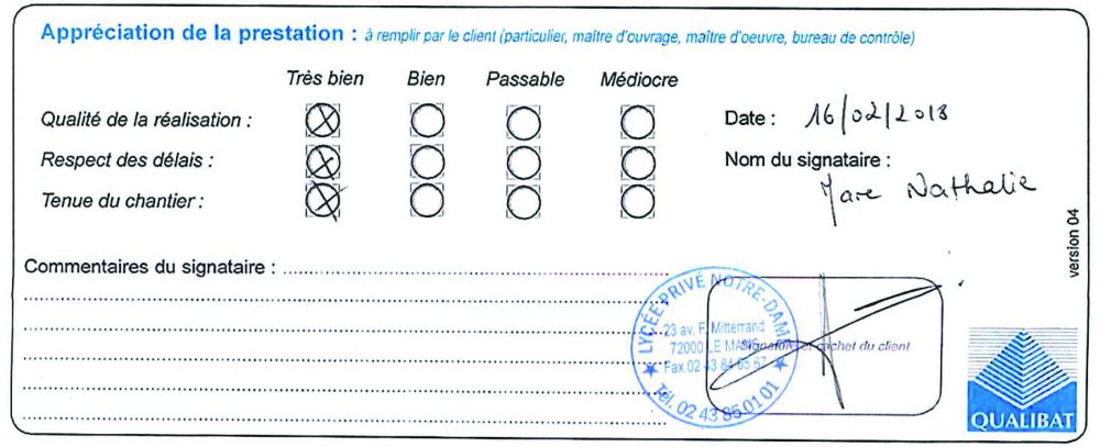 Attestation Lycee Notre Dame Langlois Sobreti