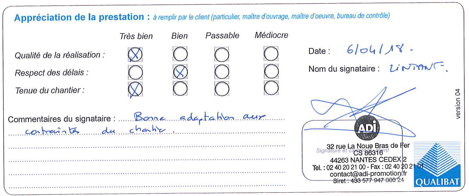 Attestations De Travaux Bpa Nid De Pie