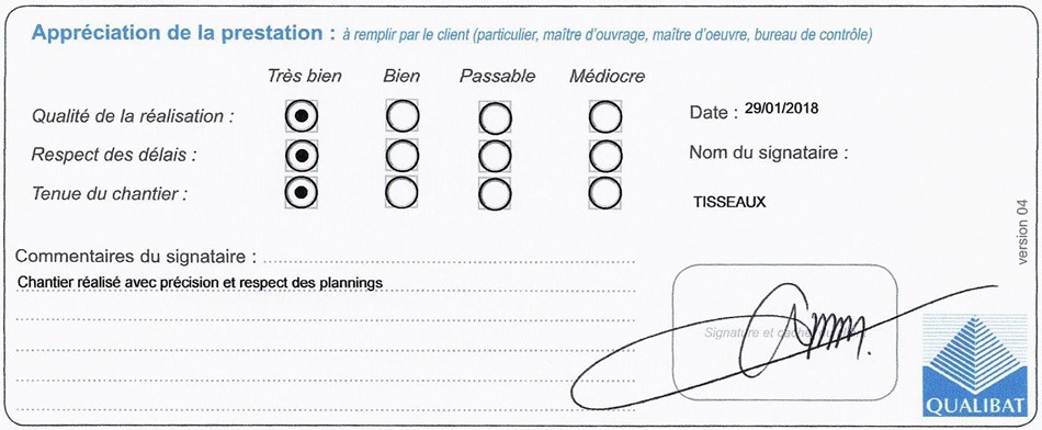 Langlois Sobreti Nantes Attestation Chantier Hardis Group