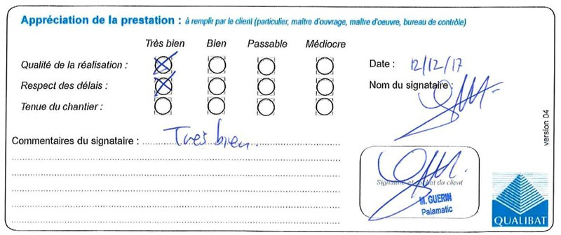 Langlois Sobreti Rennes Attestation Travaux Palamatic 35 Brece