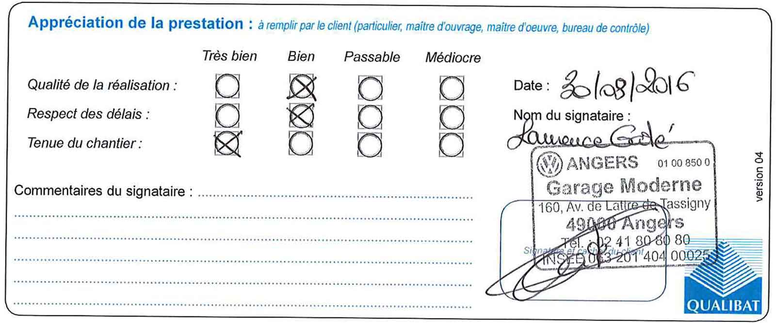 Attestation De Travaux Garage Moderne 49 Angers Web