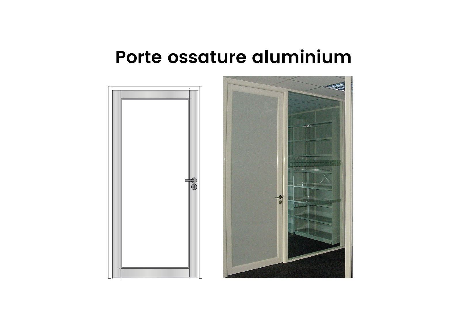 Porte Pleine Ossature Aluminium Langlois Sobreti 01