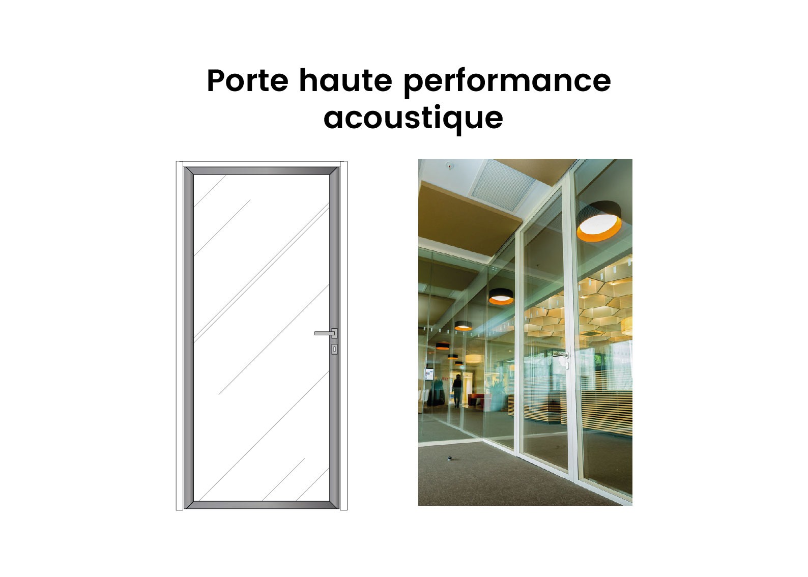 Porte Vitree Porte Haut Niveau Acoustique Langlois Sobreti