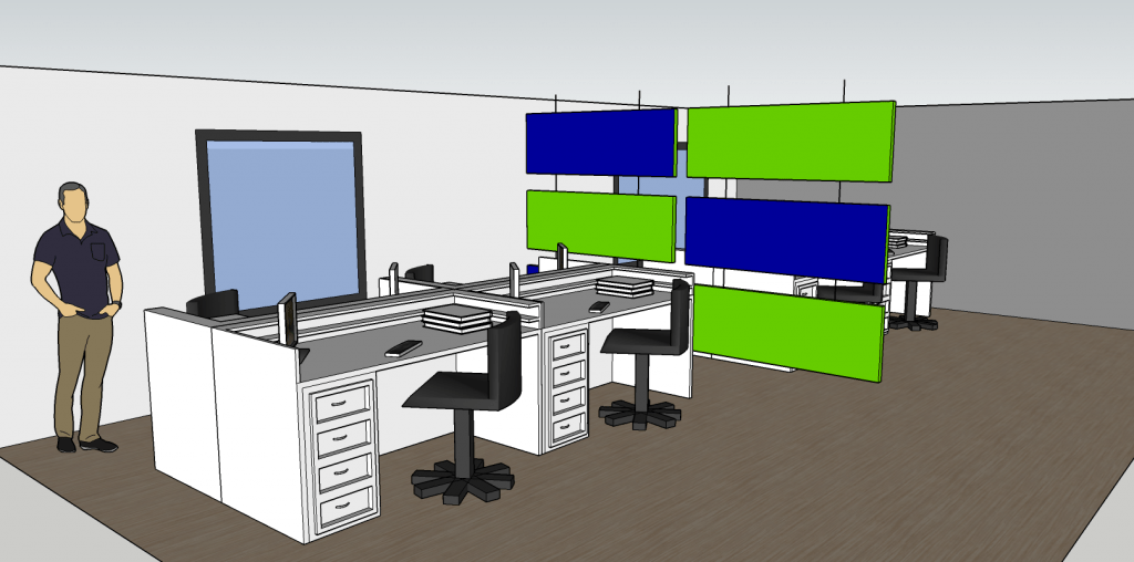 solutions barrières bureau : Panneaux Suspendus