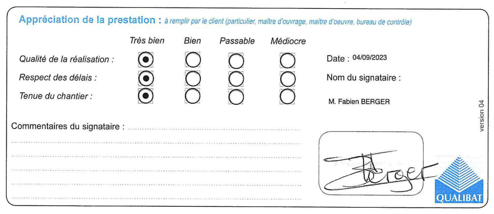 Langlois Sobreti Imprimerie Berger Qualibat