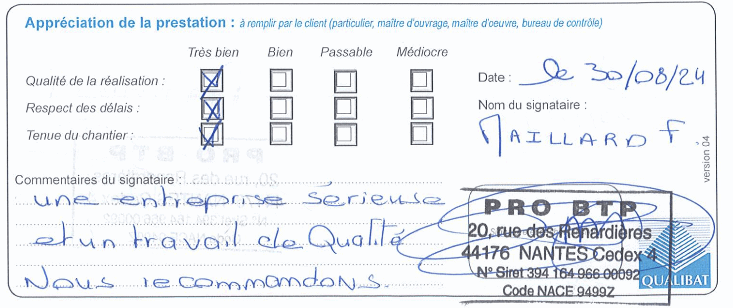 Langlois Sobreti Qualibat Pro Btp Rennes