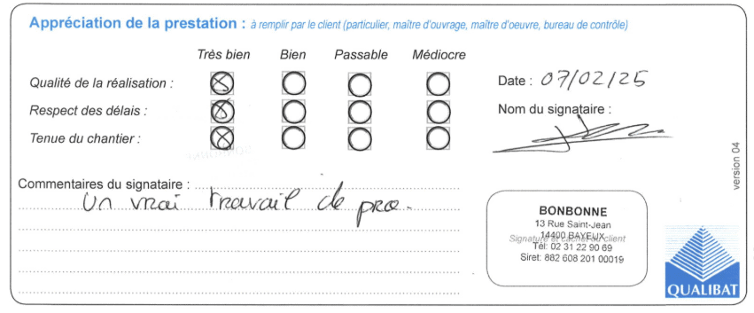 Qualibat la Bonbonne